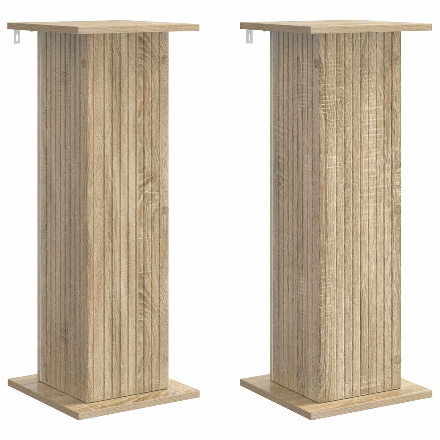 Växtställ 2 pcs Sonoma-ek 30,5 x 30 x 80,5 cm Konstruerat trä