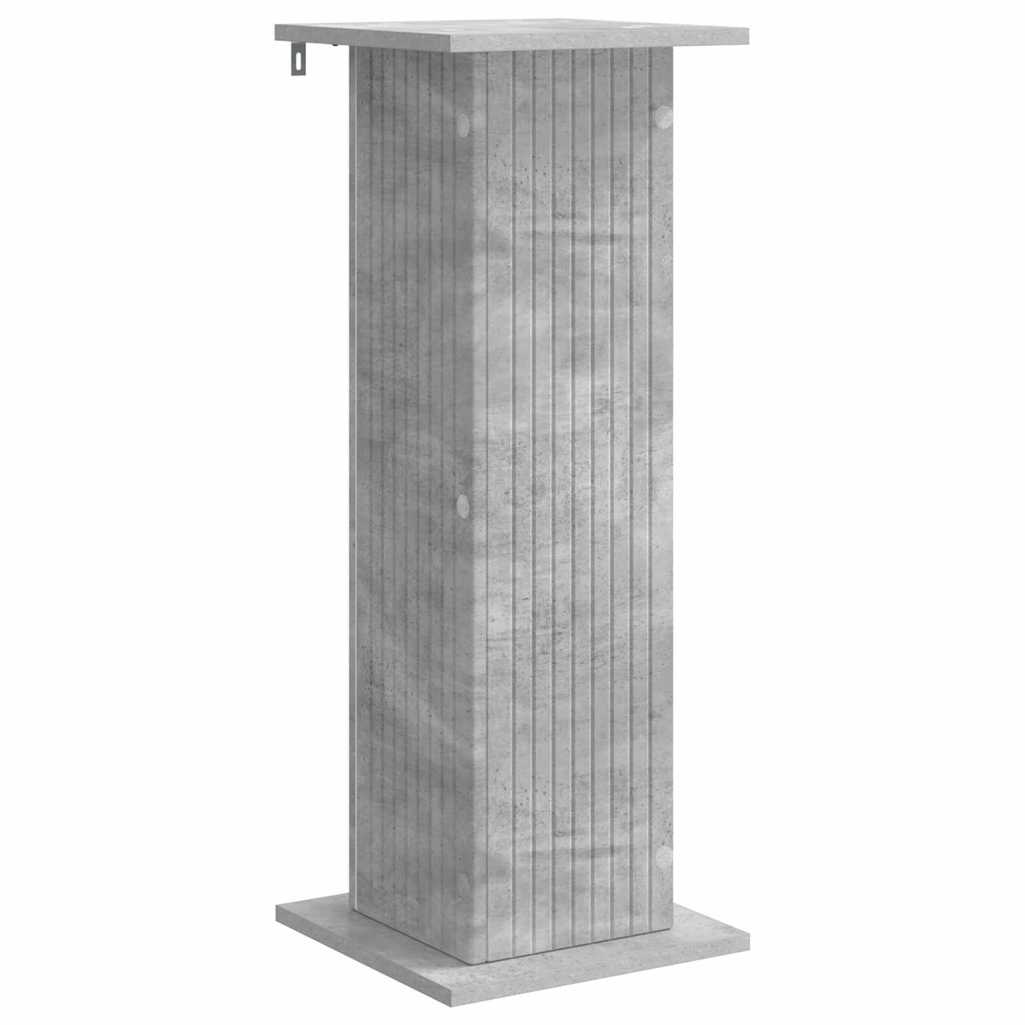 Växtställ 2 pcs Betonggrå 30,5 x 30 x 80,5 cm Konstruerat trä