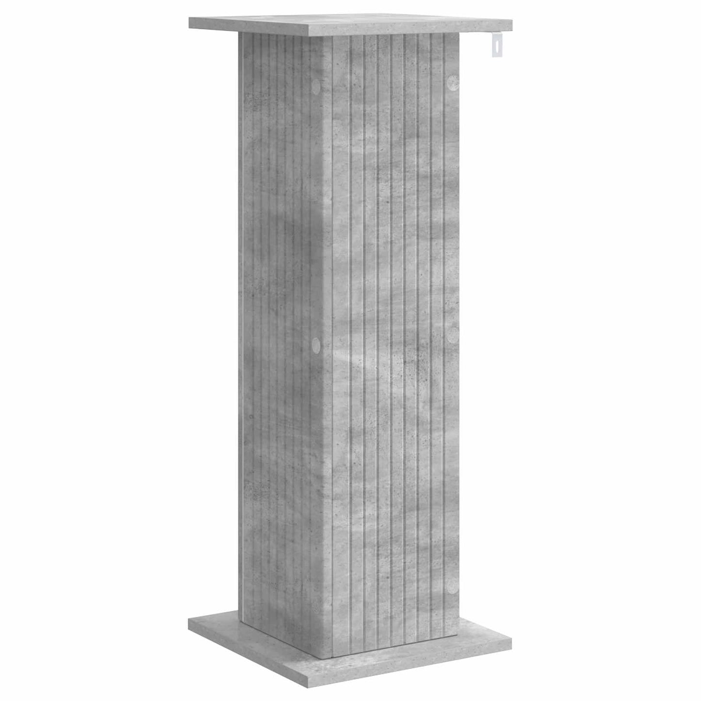 Växtställ 2 pcs Betonggrå 30,5 x 30 x 80,5 cm Konstruerat trä