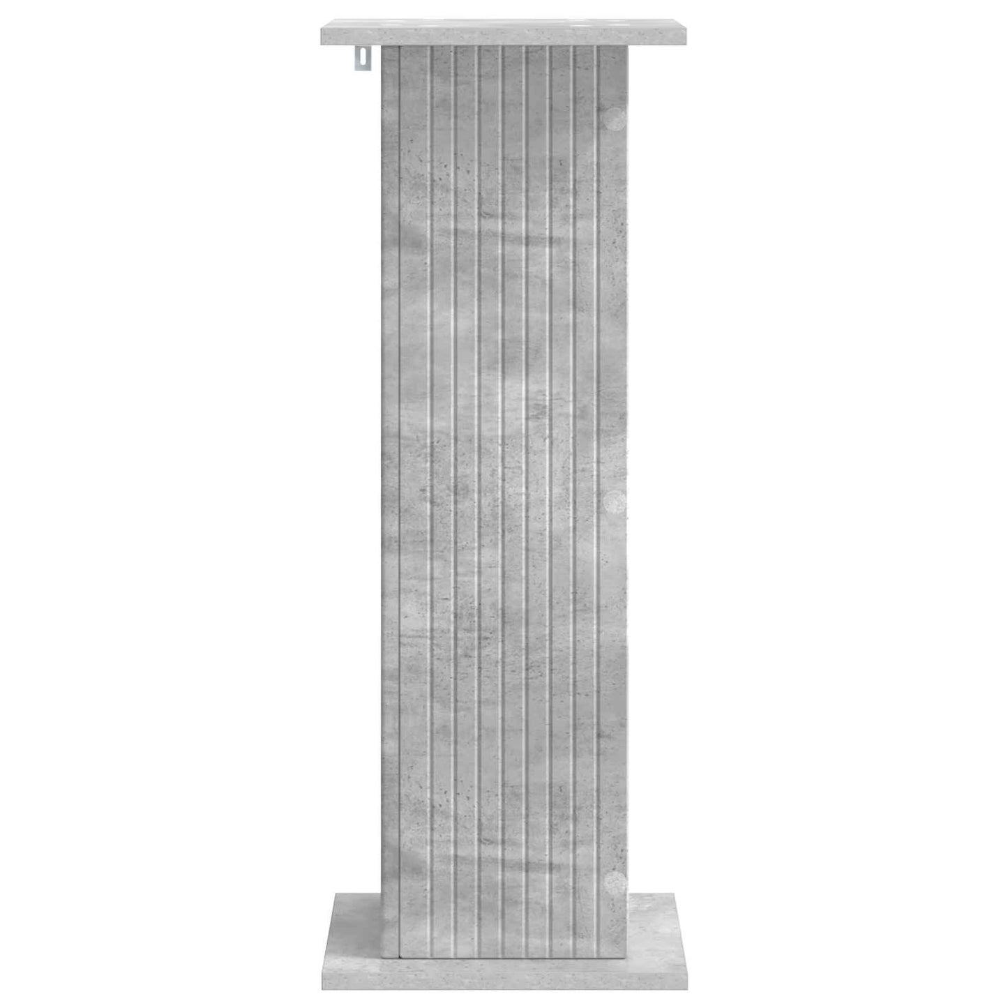 Växtställ 2 pcs Betonggrå 30,5 x 30 x 80,5 cm Konstruerat trä