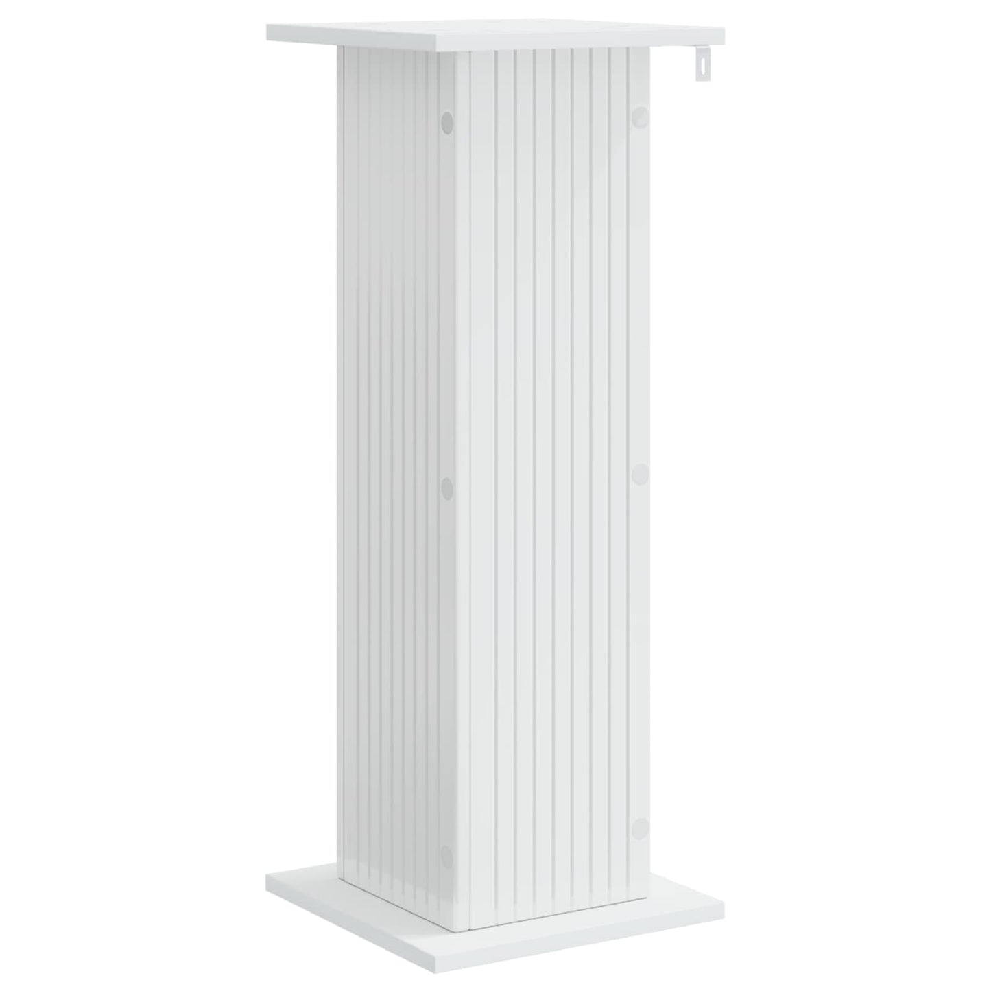 Växtställ 2 pcs Vit högglans 30,5 x 30 x 80,5 cm