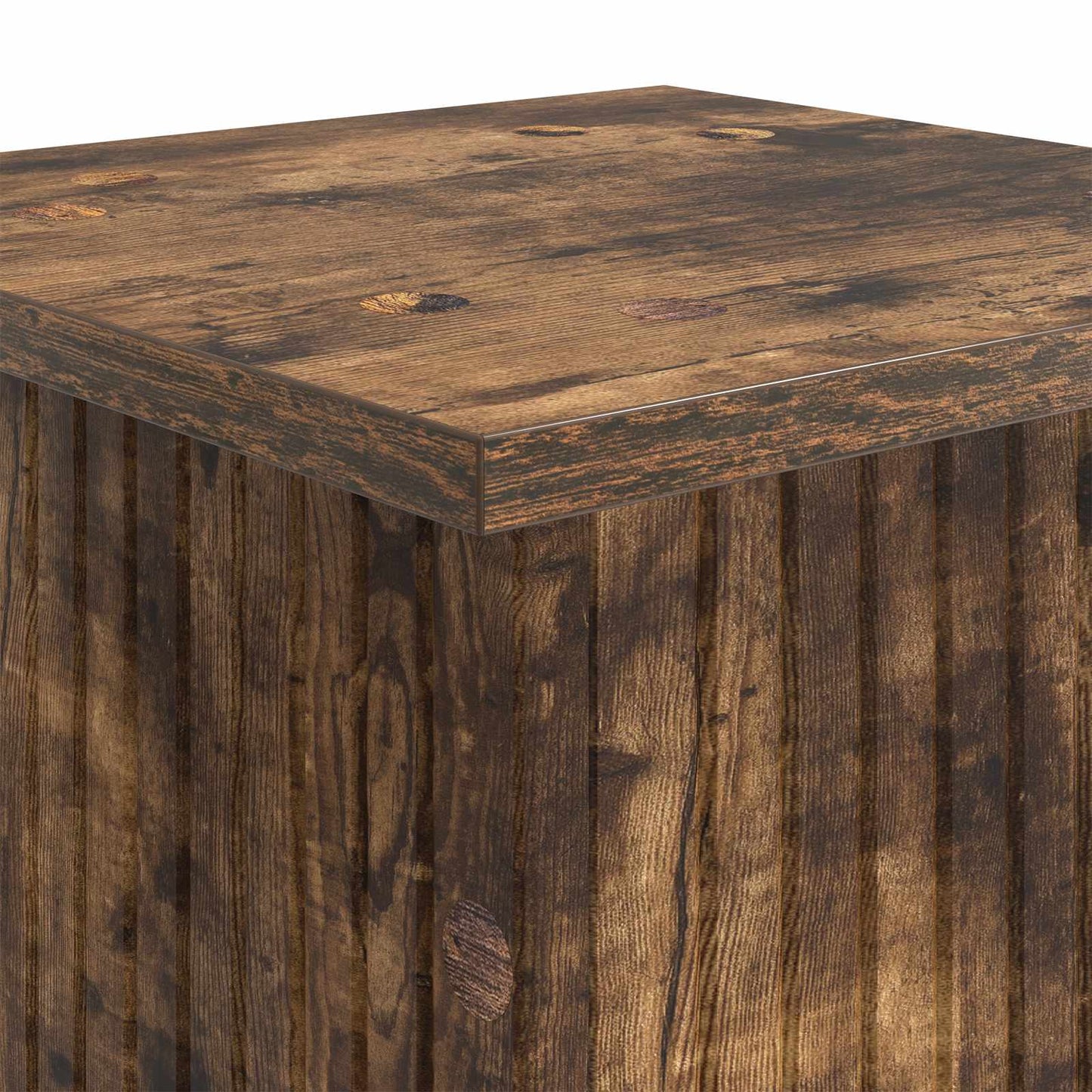 Växtställ 2 pcs Rökt ek 30,5 x 30 x 80,5 cm Konstruerat trä