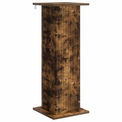 Växtställ 2 pcs Rökt ek 30,5 x 30 x 80,5 cm Konstruerat trä