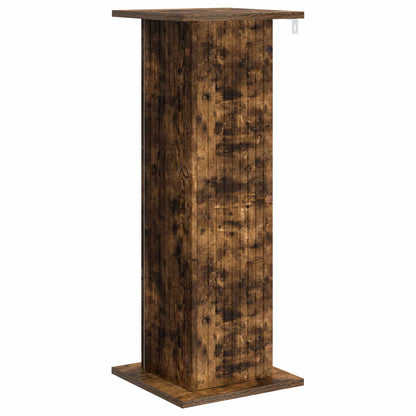 Växtställ 2 pcs Rökt ek 30,5 x 30 x 80,5 cm Konstruerat trä