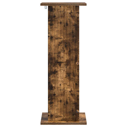 Växtställ 2 pcs Rökt ek 30,5 x 30 x 80,5 cm Konstruerat trä