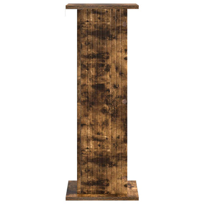 Växtställ 2 pcs Rökt ek 30,5 x 30 x 80,5 cm Konstruerat trä