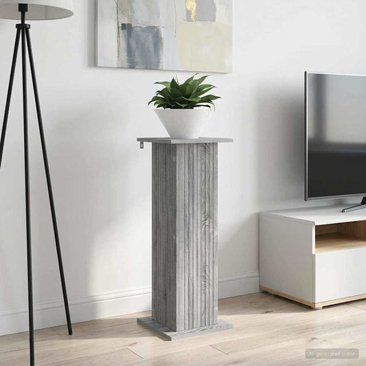 Växtställ 2 pcs Grå sonoma-ek 30,5 x 30 x 80,5 cm