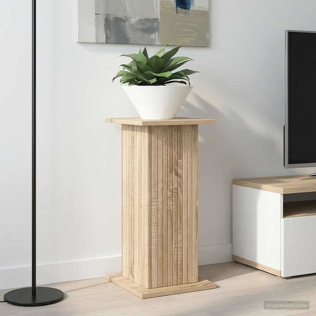 Växtställ 2 pcs Sonoma-ek 30,5 x 30 x 60,5 cm Konstruerat trä