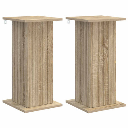 Växtställ 2 pcs Sonoma-ek 30,5 x 30 x 60,5 cm Konstruerat trä