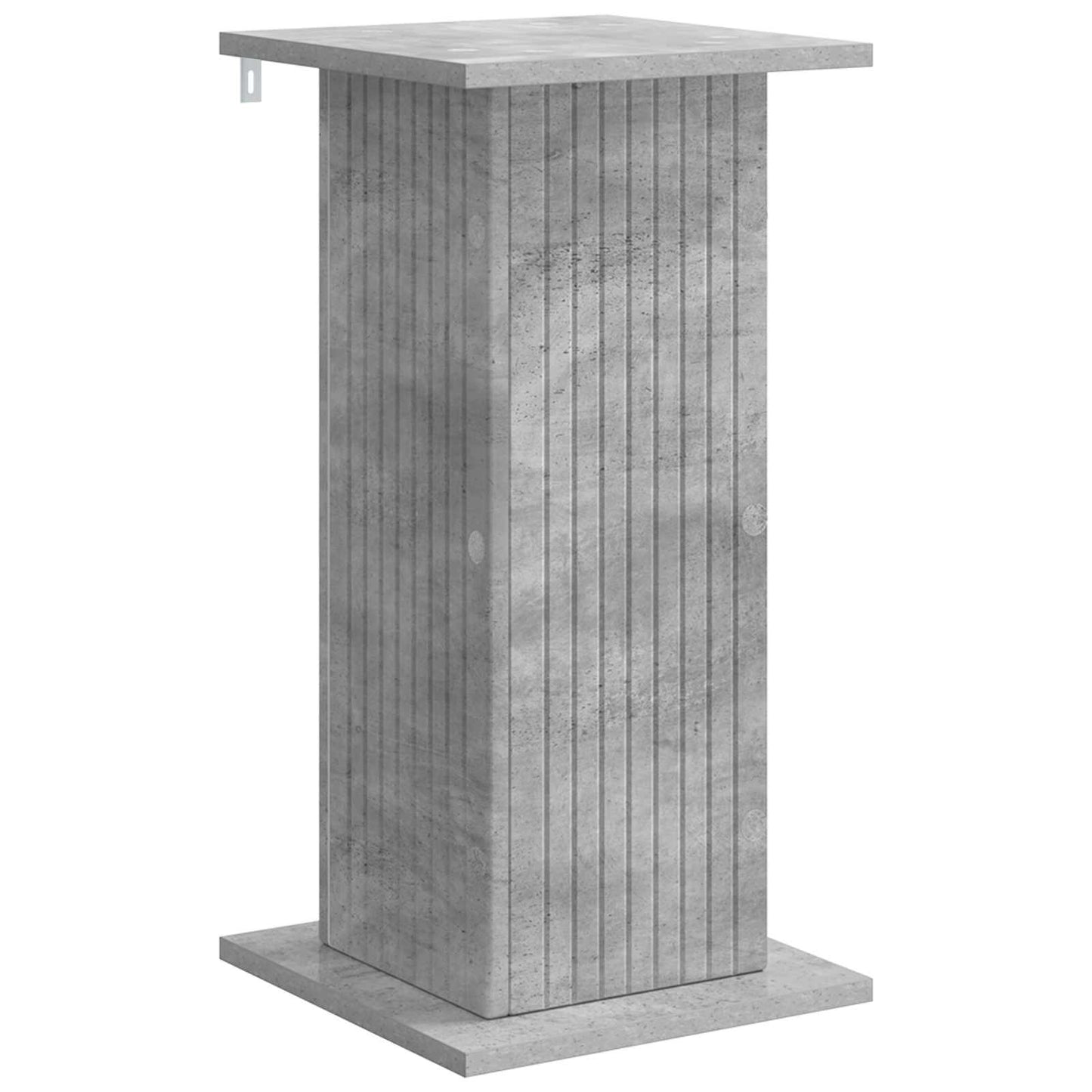 Växtställ 2 pcs Betonggrå 30,5 x 30 x 60,5 cm Konstruerat trä