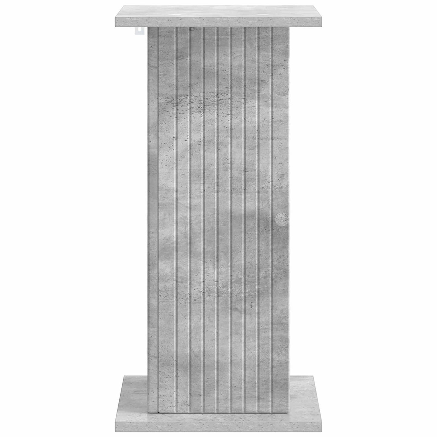 Växtställ 2 pcs Betonggrå 30,5 x 30 x 60,5 cm Konstruerat trä