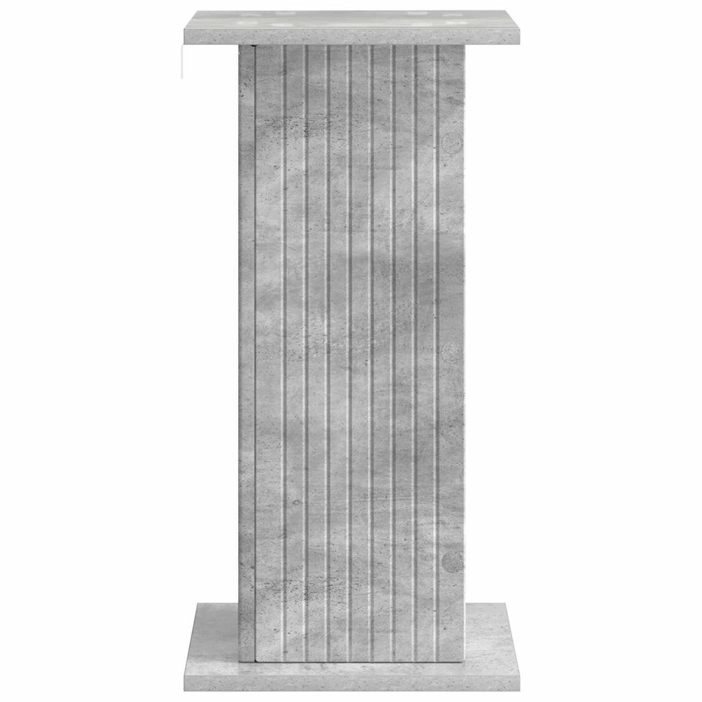 Växtställ 2 pcs Betonggrå 30,5 x 30 x 60,5 cm Konstruerat trä