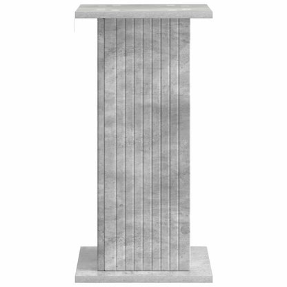 Växtställ 2 pcs Betonggrå 30,5 x 30 x 60,5 cm Konstruerat trä