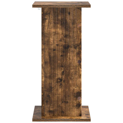 Växtställ 2 pcs Rökt ek 30,5 x 30 x 60,5 cm Konstruerat trä