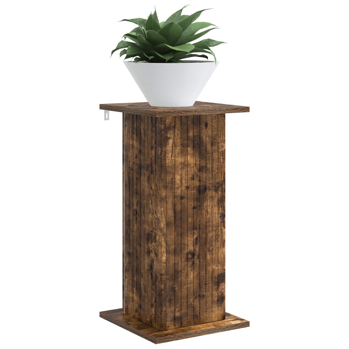 Växtställ 2 pcs Rökt ek 30,5 x 30 x 60,5 cm Konstruerat trä