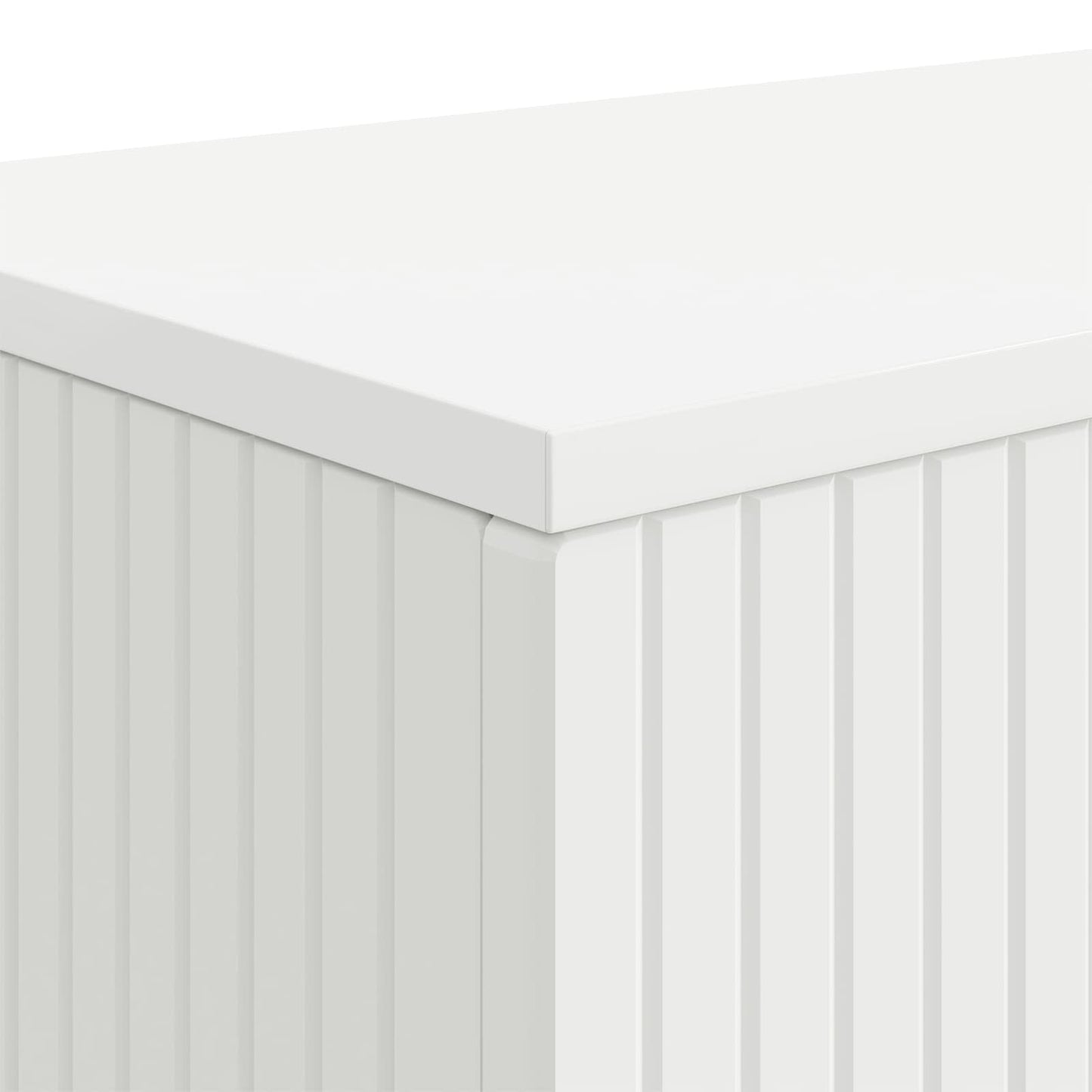 Konsolbord Randig Vit 101 x 29 x 74 cm Konstruerat trä
