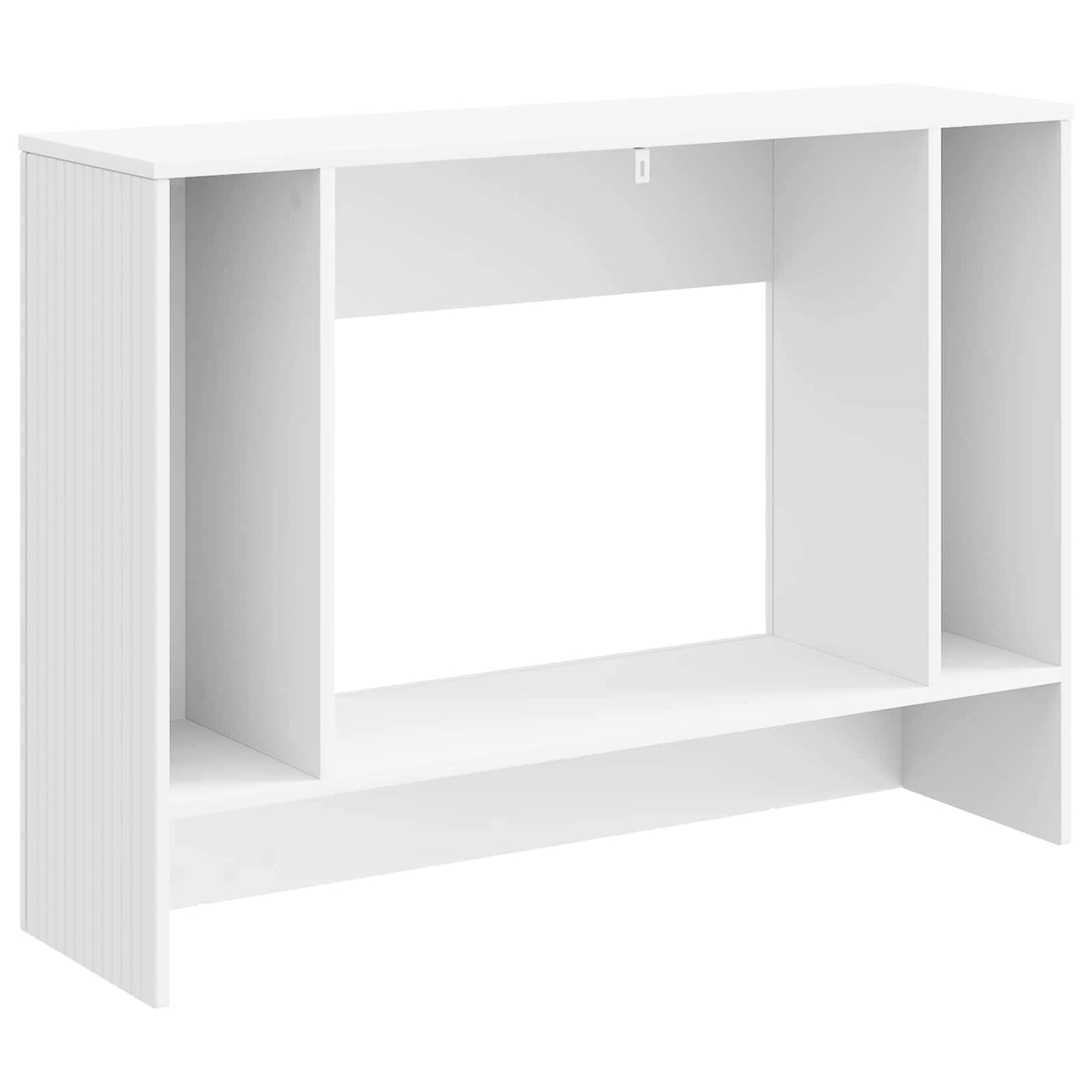 Konsolbord Randig Vit 101 x 29 x 74 cm Konstruerat trä