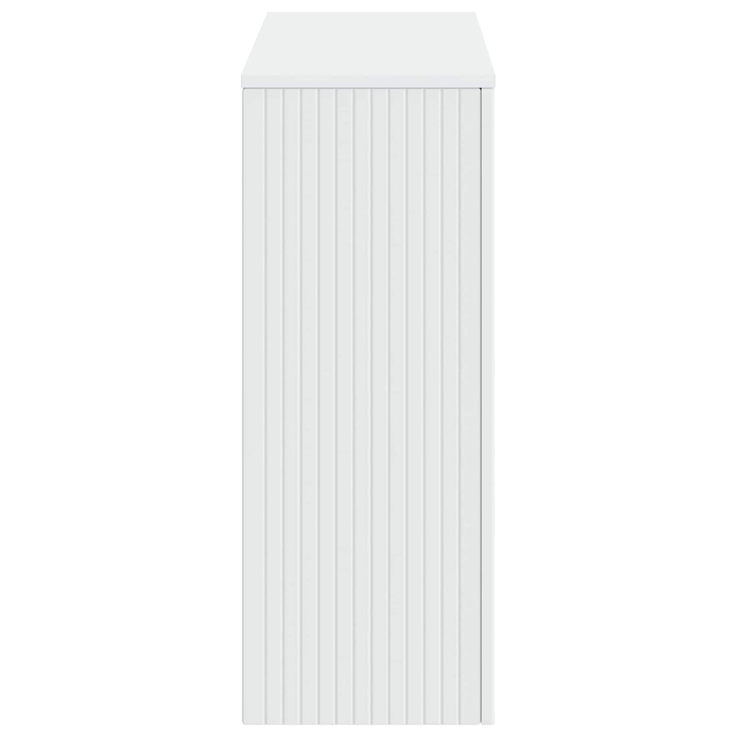 Konsolbord Randig Vit 101 x 29 x 74 cm Konstruerat trä