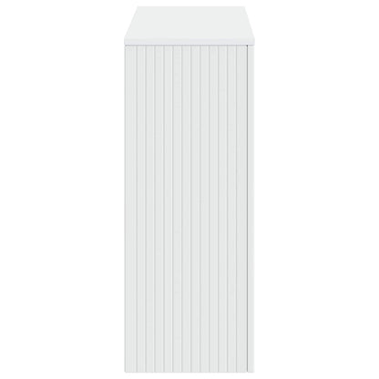 Konsolbord Randig Vit 101 x 29 x 74 cm Konstruerat trä