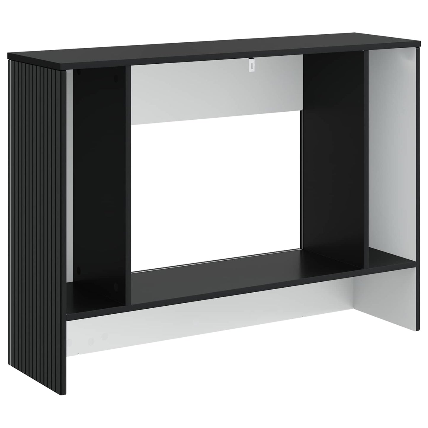 Konsolbord Randig Svart 101 x 29 x 74 cm Konstruerat trä