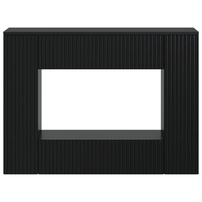 Konsolbord Randig Svart 101 x 29 x 74 cm Konstruerat trä