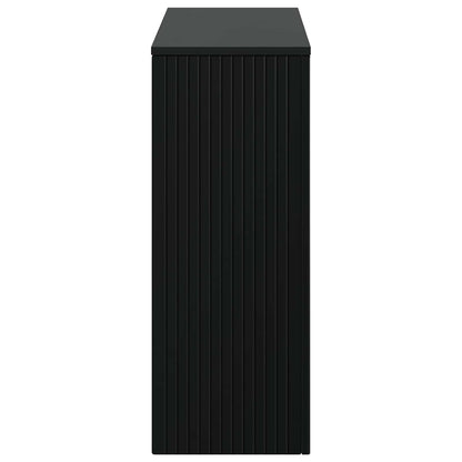 Konsolbord Randig Svart 101 x 29 x 74 cm Konstruerat trä