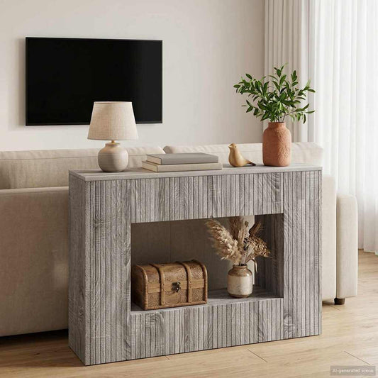 Konsolbord Randig Grå Sonoma 101 x 29 x 74 cm Konstruerat trä