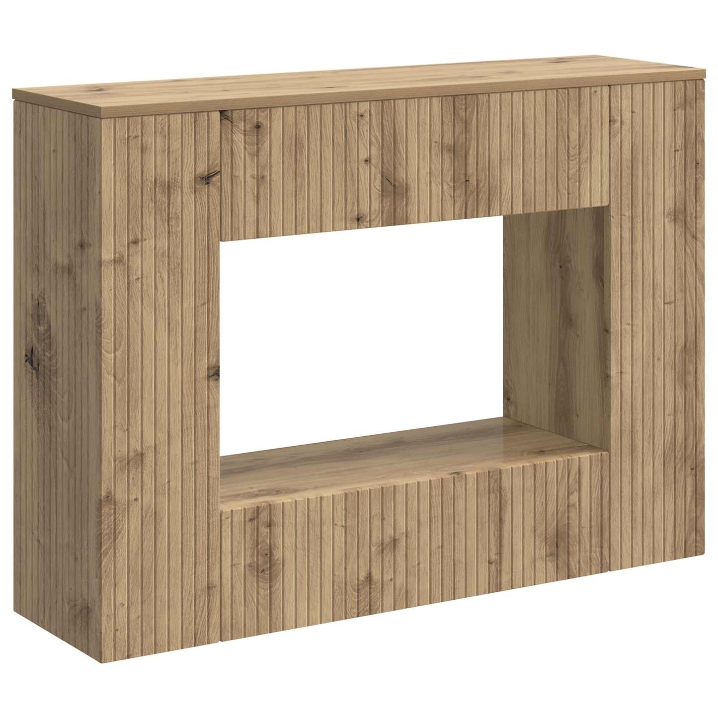 Konsolbord Randig Artisan Ek 101 x 29 x 74 cm Konstruerat trä