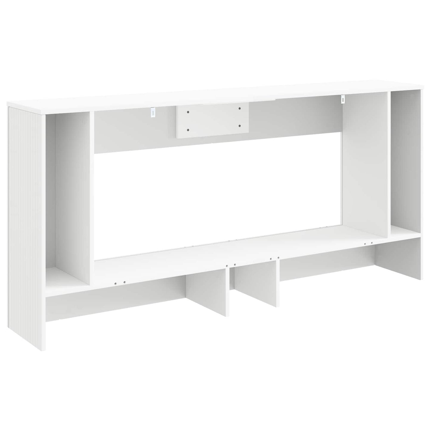 Avlastningsbord Konsollbord Vit Randig 155 x 29 x 74 cm