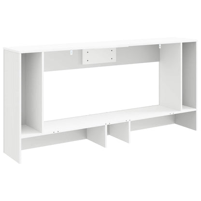 Avlastningsbord Konsollbord Vit Randig 155 x 29 x 74 cm