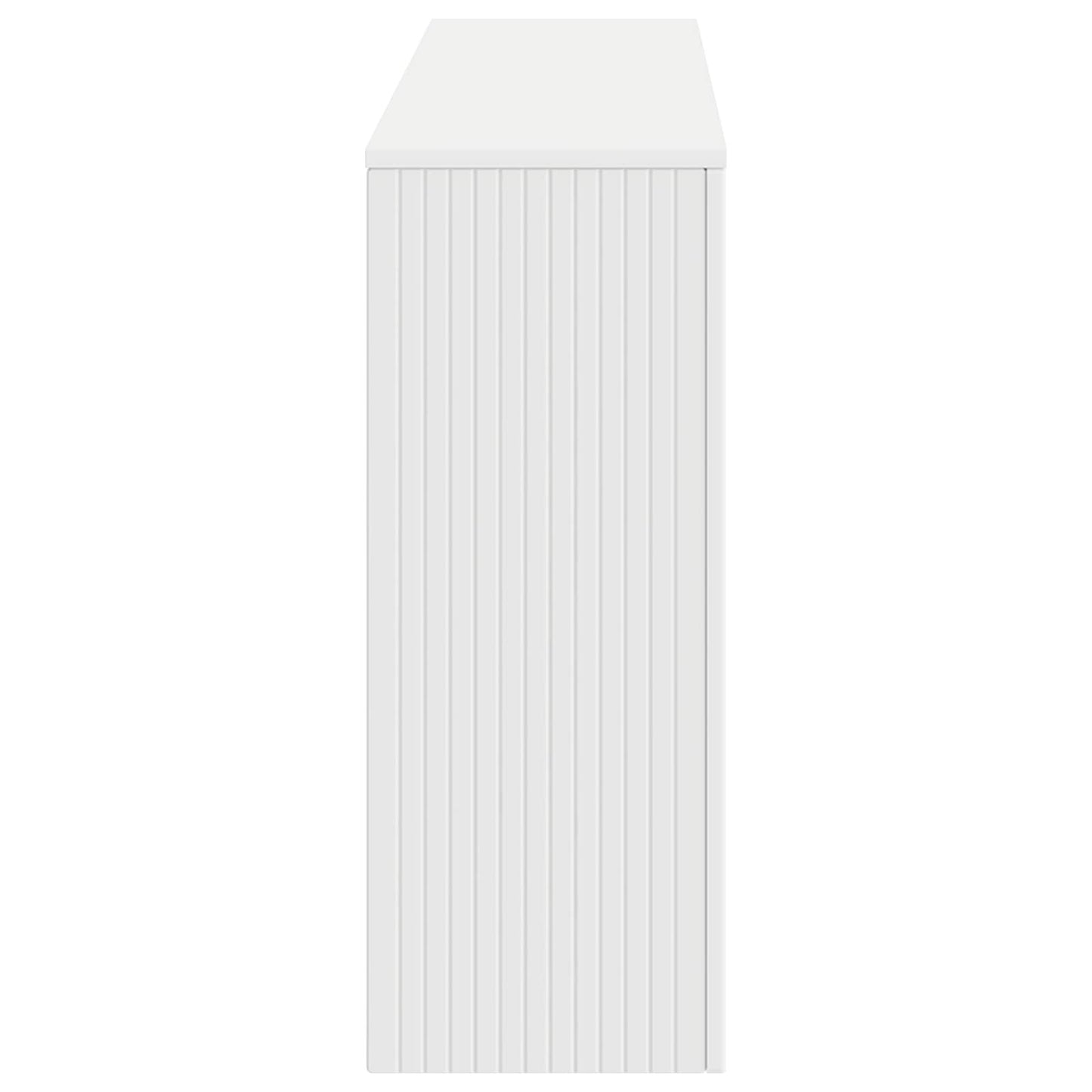 Avlastningsbord Konsollbord Vit Randig 155 x 29 x 74 cm