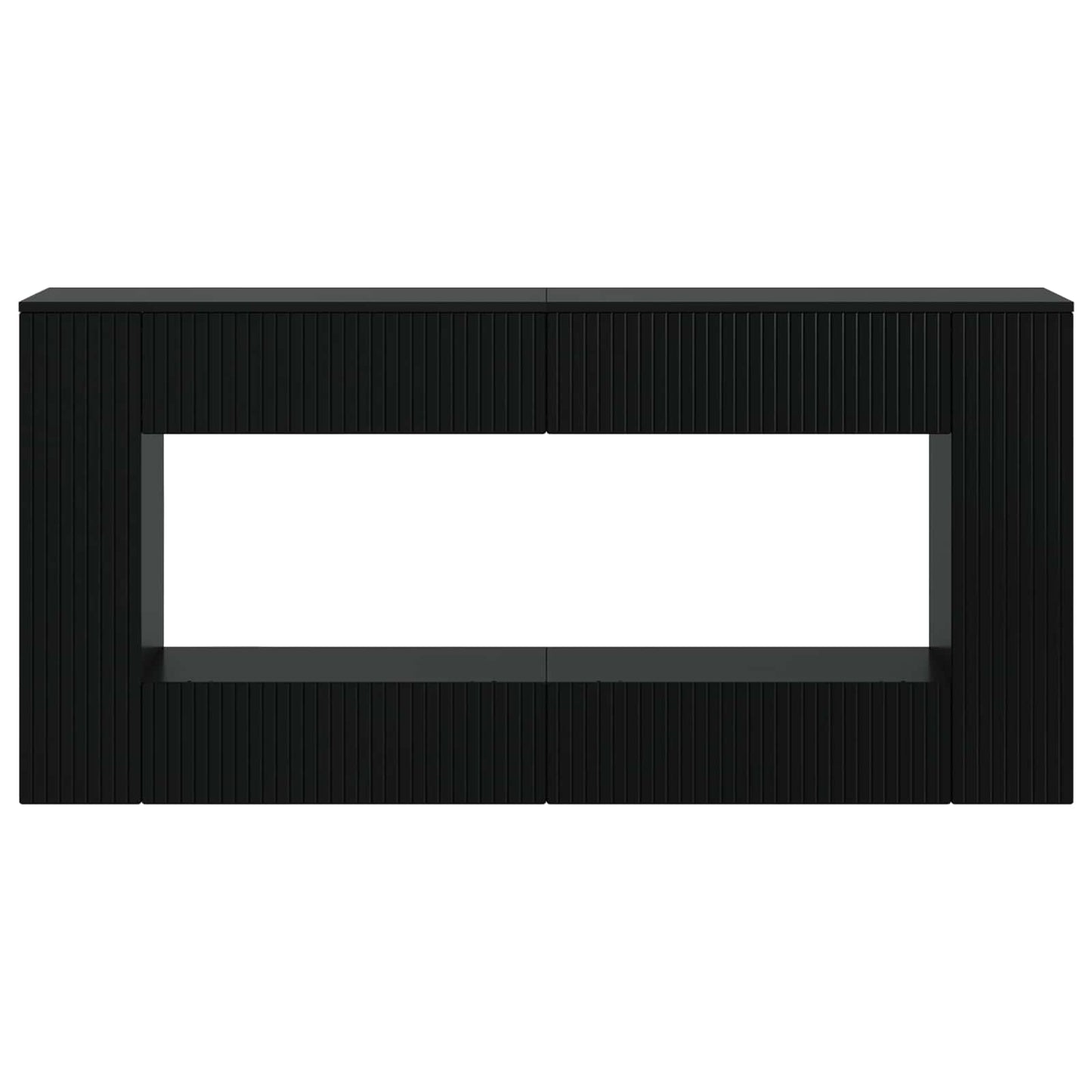 Avlastningsbord Konsollbord Svart 155 x 29 x 74 cm
