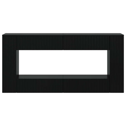 Avlastningsbord Konsollbord Svart 155 x 29 x 74 cm