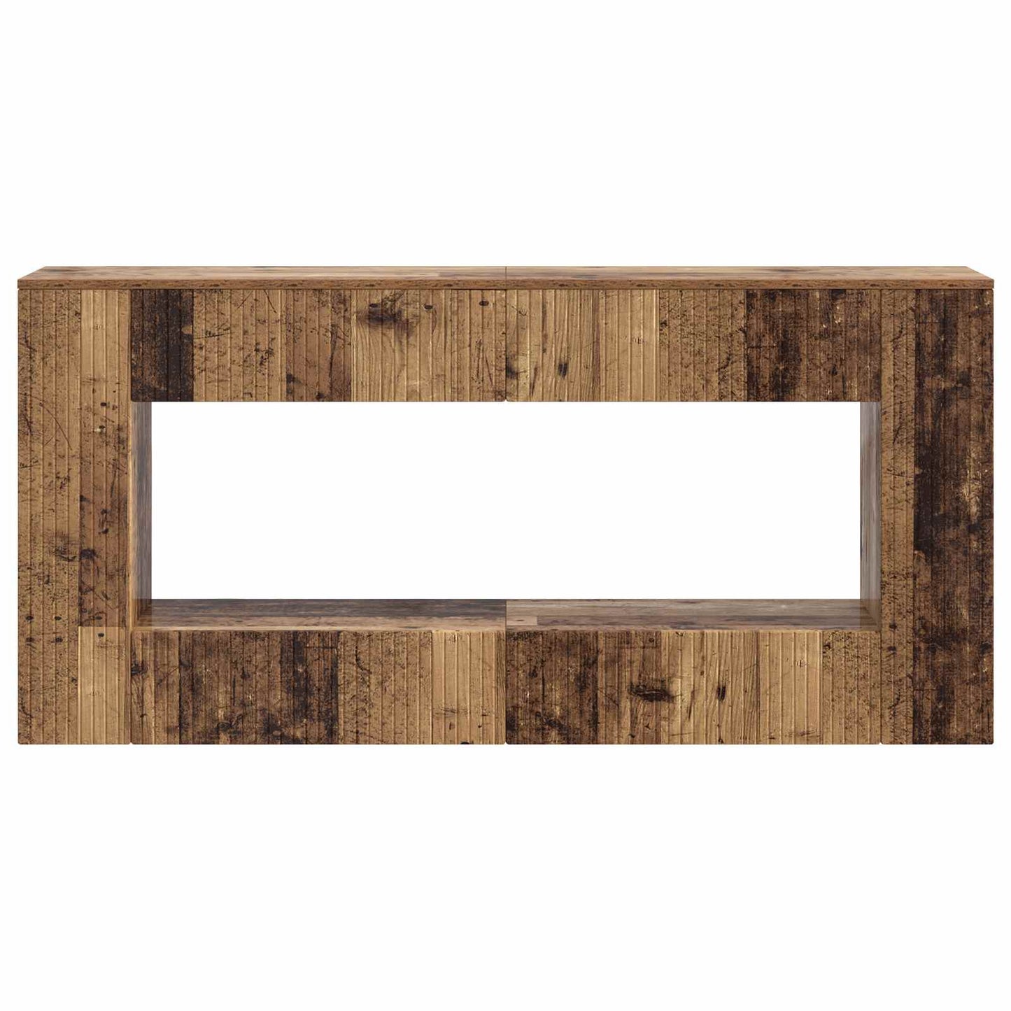 Avlastningsbord Konsollbord Äldrat Trä Randig 155 x 29 x 74 cm