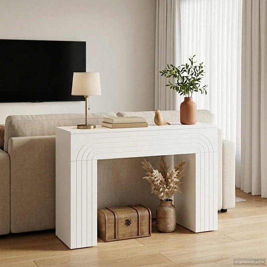 Kaffeebord Vit 102 x 35 x 75 cm Konstruerat trä