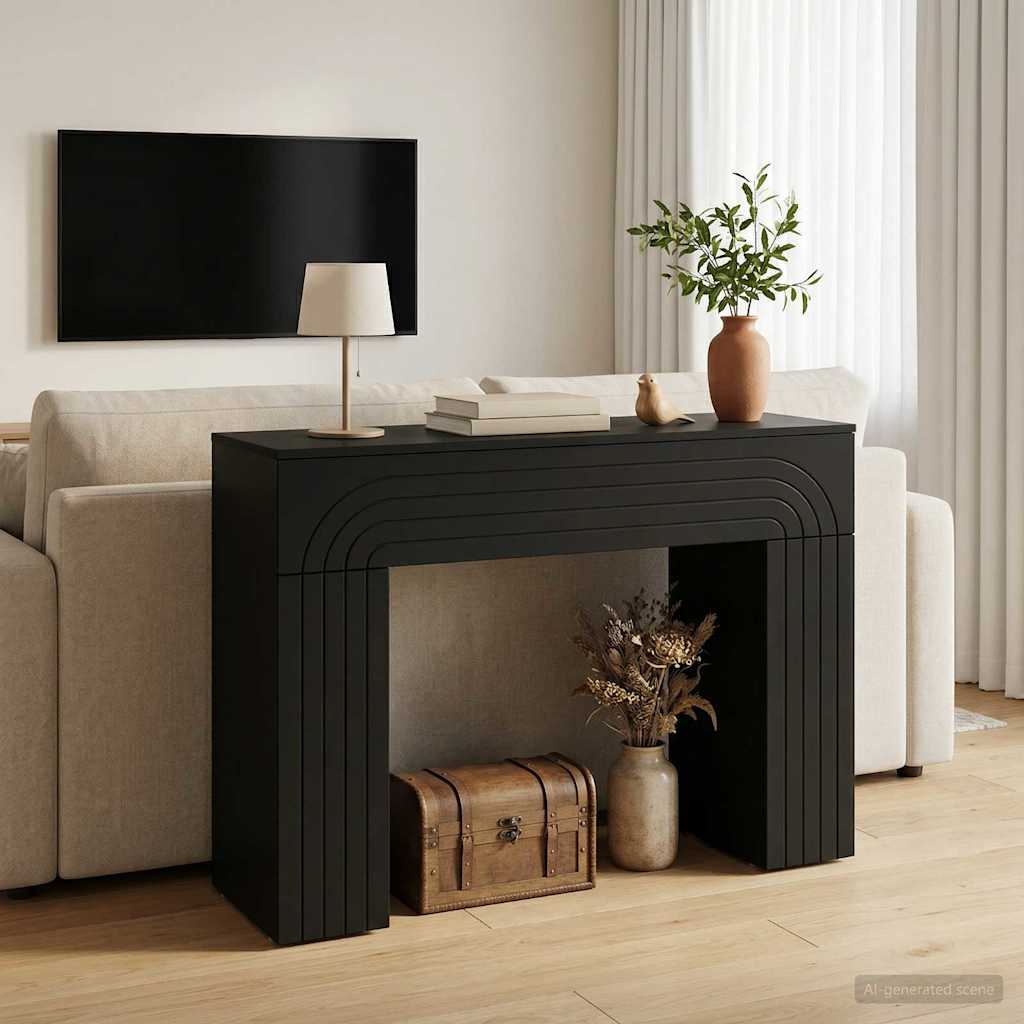 Kaffeebord Svart 102 x 35 x 75 cm Konstruerat trä