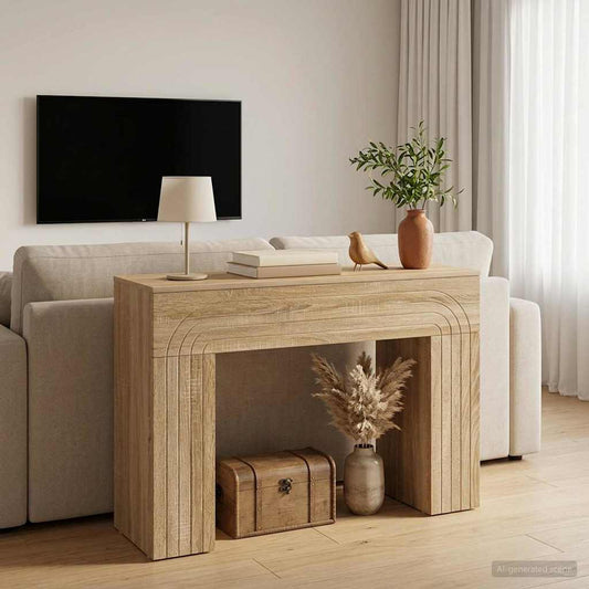 Kaffeebord Sonoma-ek 102 x 35 x 75 cm Konstruerat trä