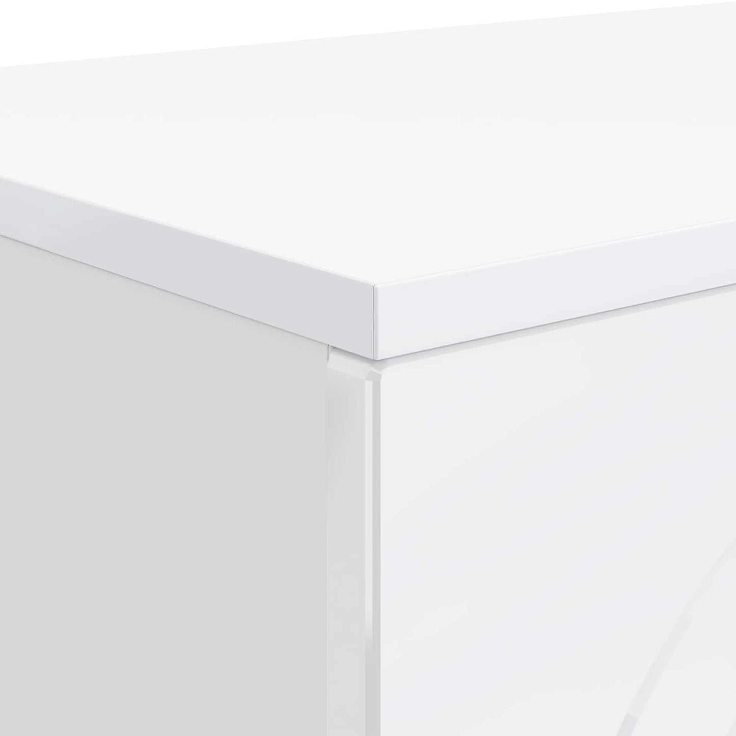 Kaffeebord Vit högglans 102 x 35 x 75 cm Konstruerat trä