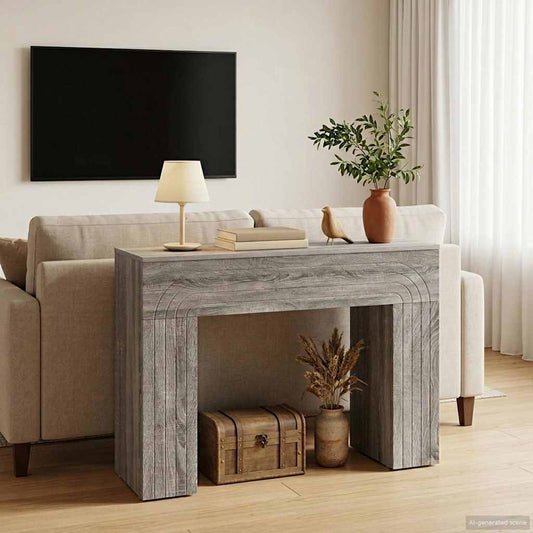 Kaffeebord Grå sonoma-ek 102 x 35 x 75 cm Konstruerat trä