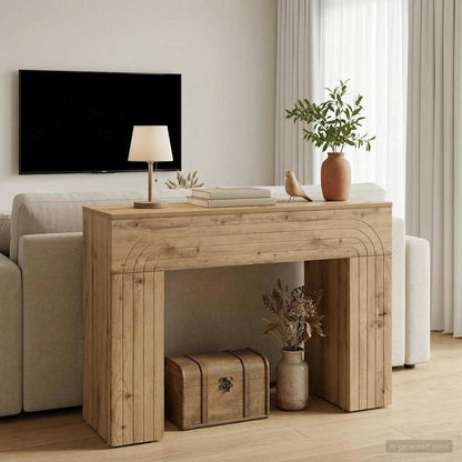 Kaffeebord Artisan-ek 102 x 35 x 75 cm Konstruerat trä
