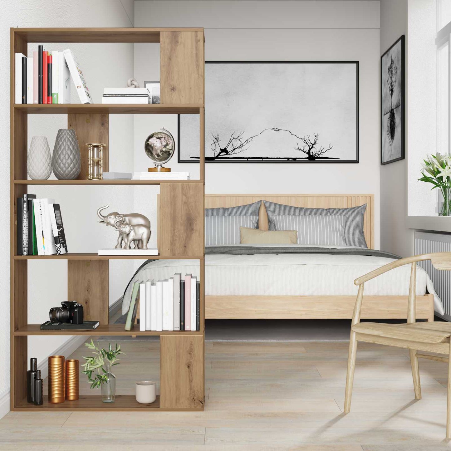 Bokhylla Artisan Ek 80 x 24 x 159 cm