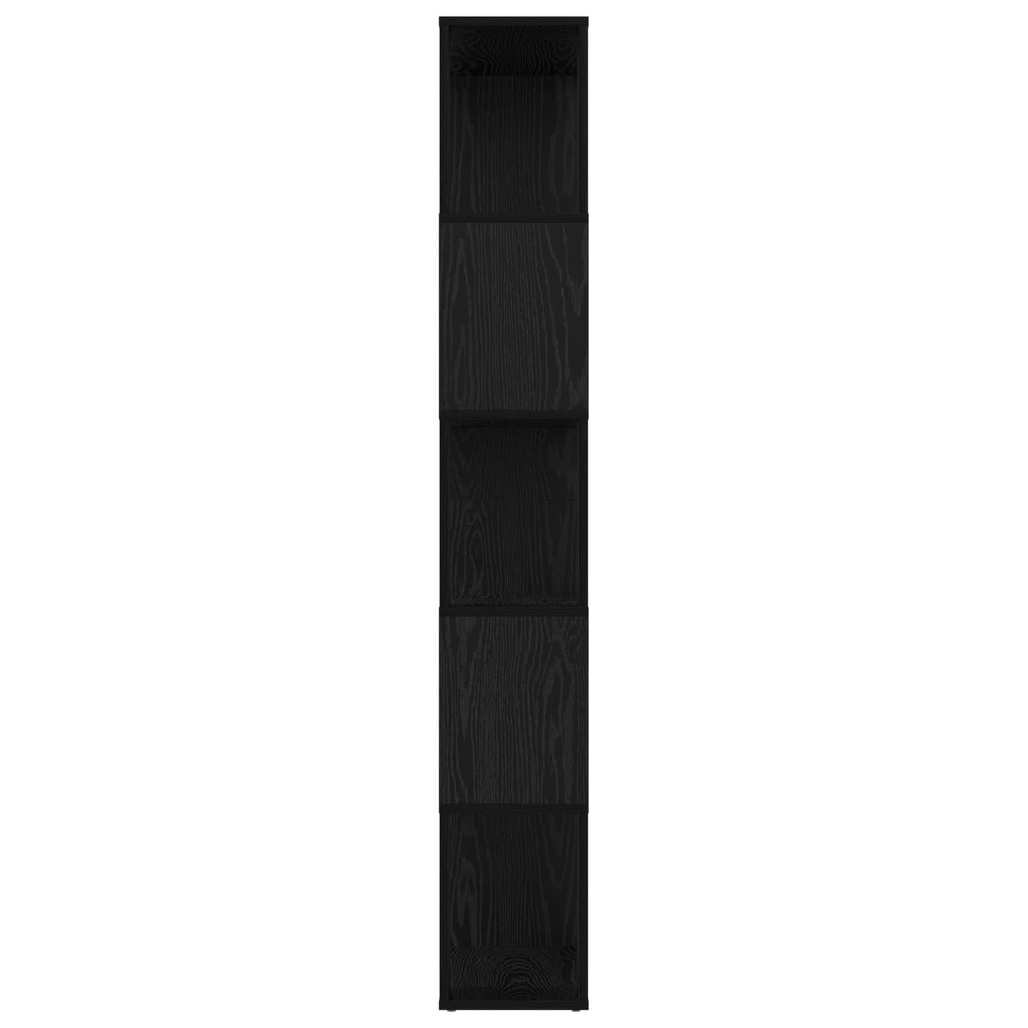 Bokhylla Svart Ek 80 x 24 x 159 cm