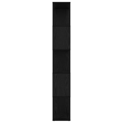 Bokhylla Svart Ek 80 x 24 x 159 cm