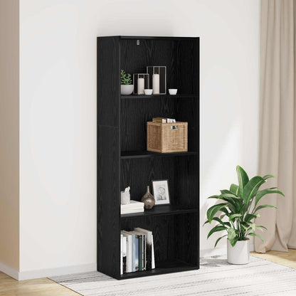 Bokhylla Svart Ek 60 x 30 x 151,5 cm