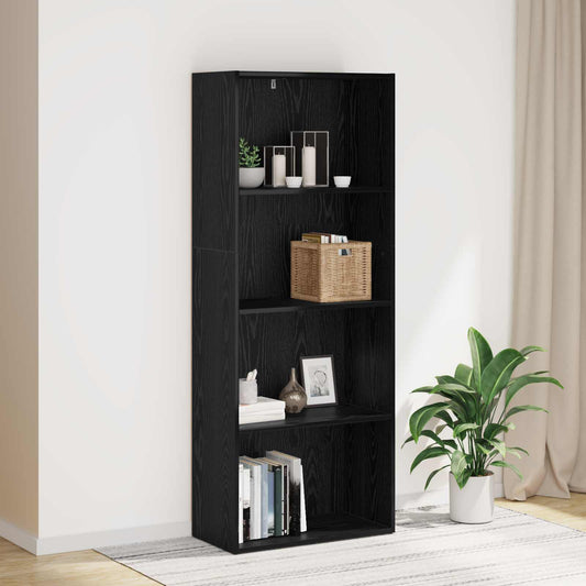 Bokhylla Svart Ek 60 x 30 x 151,5 cm