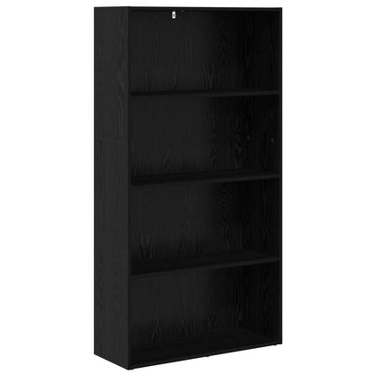 Bokhylla Svart Ek 80 x 30 x 151,5 cm