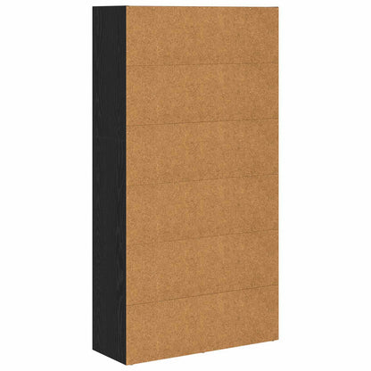 Bokhylla Svart Ek 80 x 30 x 151,5 cm