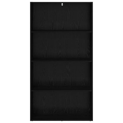 Bokhylla Svart Ek 80 x 30 x 151,5 cm