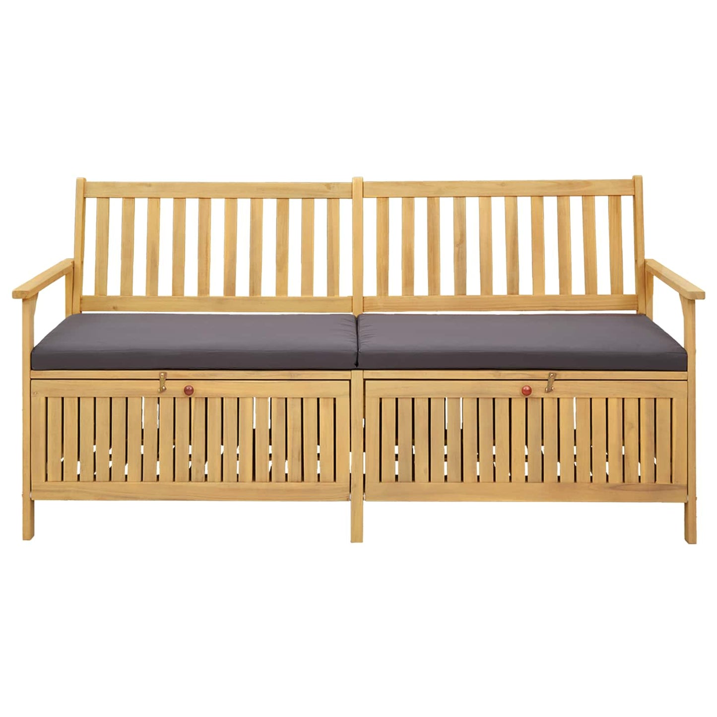 Förvaringsbänk med kudde med lagring med dörr 170 x 63 x 84 cm