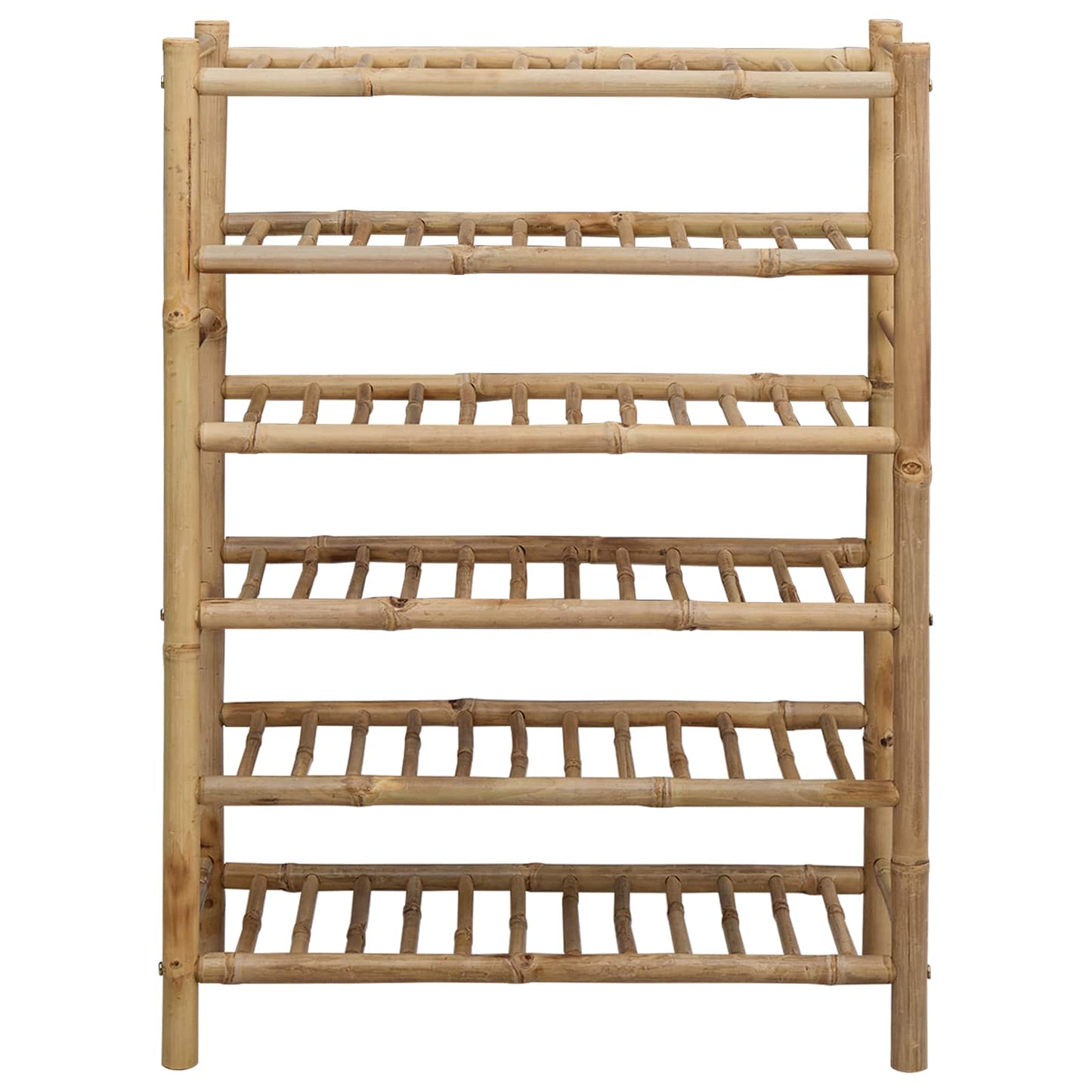 Skoställ Trä med hylla med lagring Naturfärg 68 x 28 x 96 cm Bambus